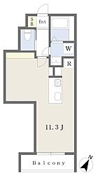Maison Aomi ワンルームの間取図画像
