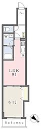 ミリアビタNo.38 1LDKの間取図画像