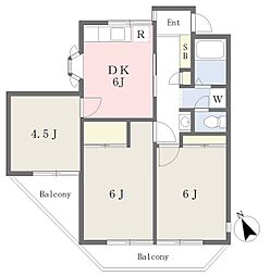 コピアスD 3DKの間取図画像