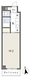 アーバンヒルズMK 1Kの間取図画像