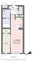 ＤＯビル海神町東 4階1LDKの間取り