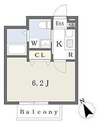 Ｆｏｓｔｅｒ津田沼 305 3階1Kの間取り