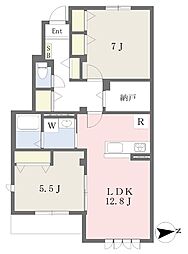 スペラーレ A 2LDKの間取図画像