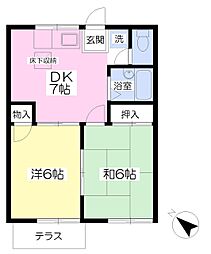 間取図画像 2DK