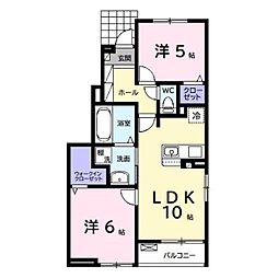 JR内房線 五井駅 バス5分 飛天坂下車 徒歩3分の賃貸アパート 1階2LDKの間取り