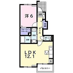 JR内房線 巌根駅 バス13分 金田中島南下車 徒歩2分の賃貸アパート 1階1LDKの間取り
