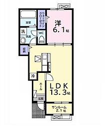 間取図画像 1LDK