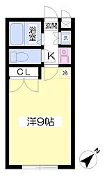 アイビス東金 1Kの間取図画像