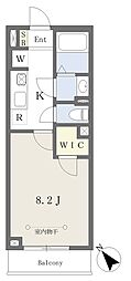 スピネルNK 1Kの間取図画像