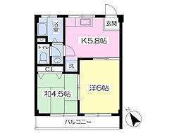 コーポセキグチ 3階2Kの間取り