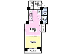 渡辺マンション 1LDKの間取図画像