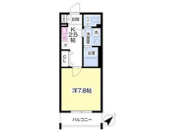 ＡＺＵＬ　ＯＴＡＫＡ 1階1Kの間取り