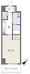Lau 1Kの間取図画像
