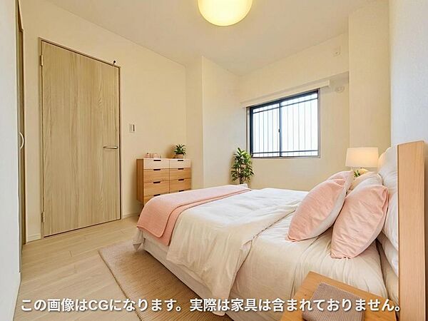 クロスやフローリングを新調した洋室空間。シンプルな内装デザインで、お好みのインテリアを自由に配置できます。
