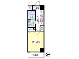 グランヴィラ成田赤坂 1Kの間取図画像