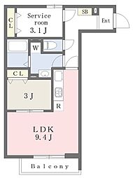 ワンズレジデンス亀戸 1SLDKの間取図画像
