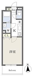 DOビル公津の杜2 1Kの間取図画像