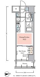 Urbanex秋葉原EAST3 1DKの間取図画像