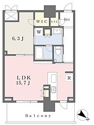 ユーカリが丘スカイプラザ・ミライアタワー 1LDKの間取図画像