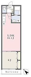 アットリラ八千代台北 1LDKの間取図画像