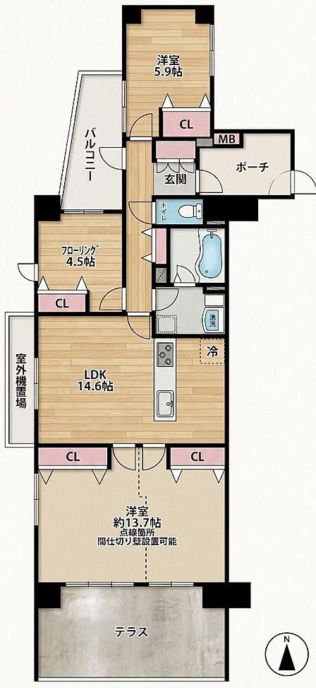 4LDK 間取り