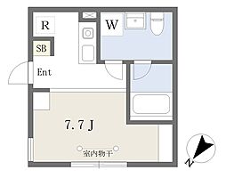 Ｒｅｖｅ　Ｒｅｓｉｄｅｎｃｅ　南行徳I 3階ワンルームの間取り