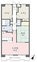 エディフィシオキーヨ 3LDKの間取図画像