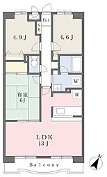エディフィシオキーヨ 3LDKの間取図画像