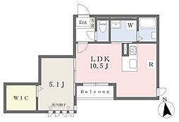 GRACE COURT YAWATA 1LDKの間取図画像