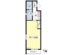 プランドール市川 1Kの間取図画像