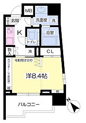 T・OBLDG.2nd 1Kの間取図画像