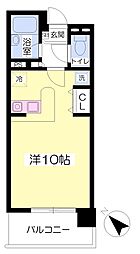 SATOMI6番館 ワンルームの間取図画像