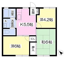 エクセレント富士橋 3Kの間取図画像