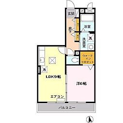 京急本線 弘明寺駅 徒歩23分の賃貸アパート 3階1LDKの間取り