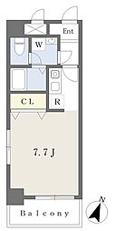 イデアーレ県立大学 ワンルームの間取図画像