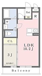 アサージュクエスト 1LDKの間取図画像