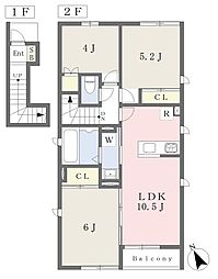N・エスポワール 3LDKの間取図画像