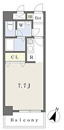 イデアーレ県立大学 ワンルームの間取図画像