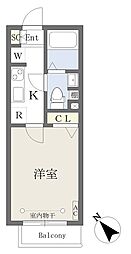 マリーヌ金沢八景 1Kの間取図画像