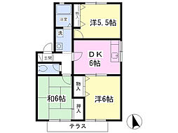 間取図画像 3DK