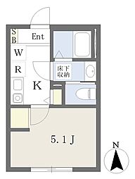 (仮称)瀬谷区三ツ境 賃貸計画 1Kの間取図画像