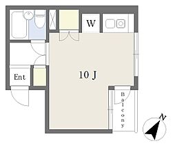 パディホームズ ワンルームの間取図画像
