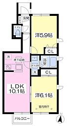 間取図画像 2LDK