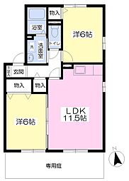 LUANA2nd 2LDKの間取図画像
