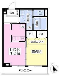 Artemis湘南 1LDKの間取図画像