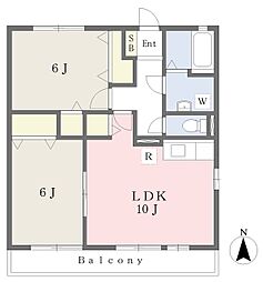 間取図画像 2LDK
