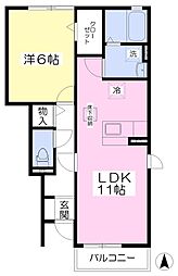 キラルミエール1 1LDKの間取図画像