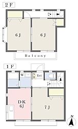 テラスKS 3DKの間取図画像