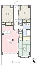厚木・コアラマンション 3LDKの間取図画像