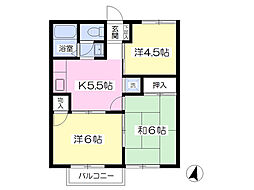 ファーストハイツ1 3Kの間取図画像